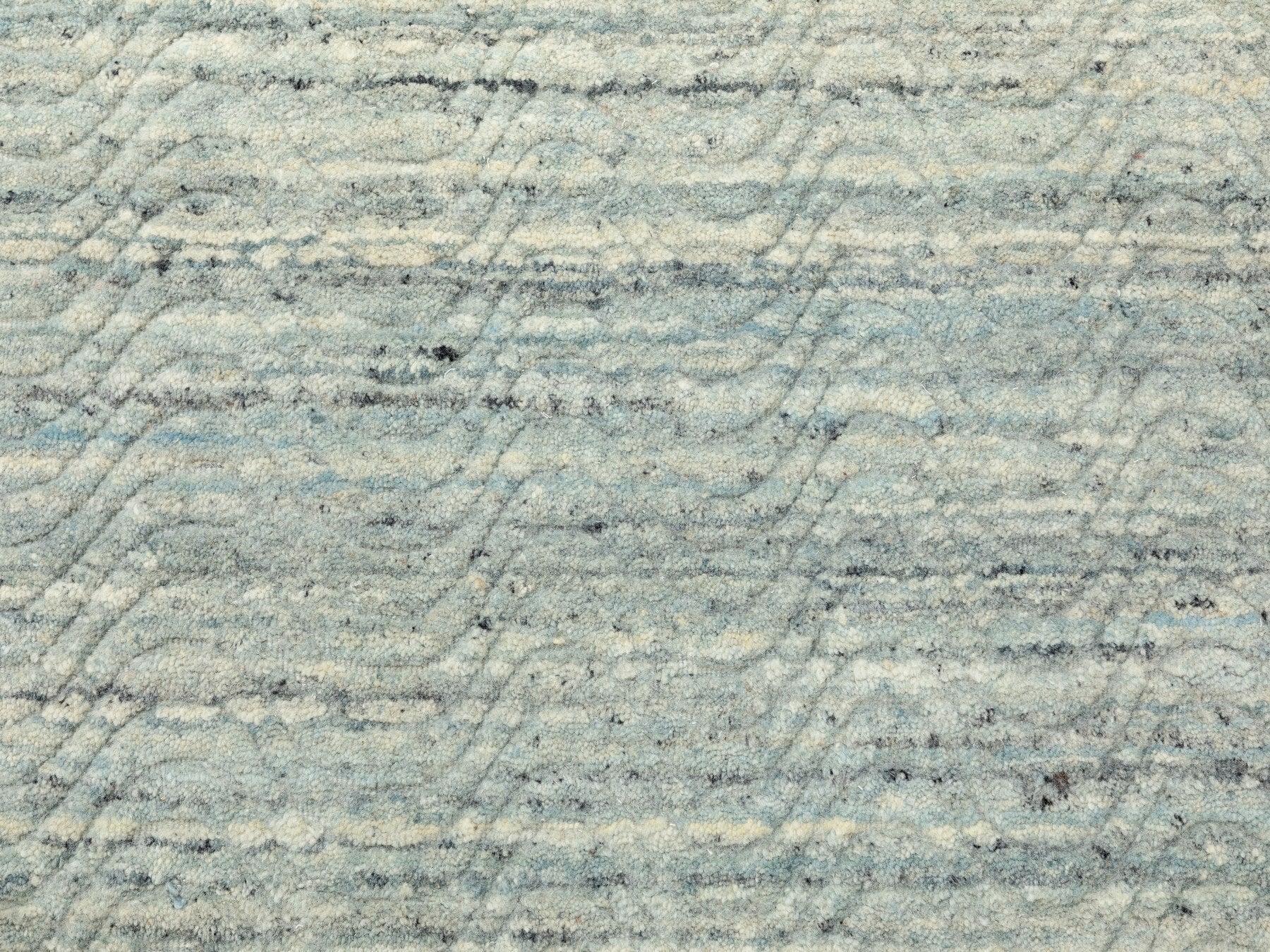 Modern / Contemporary hand-knotted wool rug in Green, 11'9" x 11'10" — SKU O062052 (view 9)