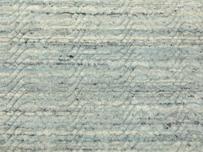 Modern / Contemporary hand-knotted wool rug in Green, 11'9" x 11'10" — SKU O062052 (view 9)