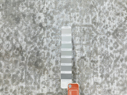 Grey 6'0" x 6'0" Transitional Hand knotted Wool/Silk Rug - Sku: O062054