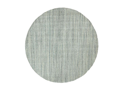 Modern / Contemporary hand-knotted wool rug in Green, 9'10" x 10' — SKU O062062