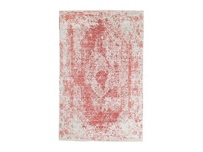 Pink 6'0" x 9'2" Transitional Hand knotted Wool/Silk Rug - Sku: O062069