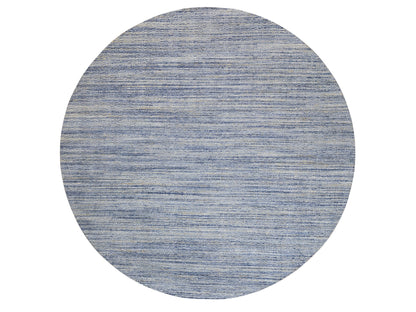 Grey 11'9" x 12'0" Modern / Contemporary Handloom Wool Rug - Sku: O062099