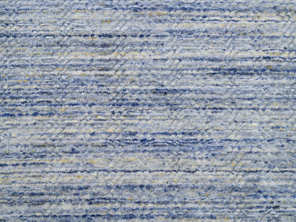 Grey 11'9" x 12'0" Modern / Contemporary Handloom Wool Rug - Sku: O062099