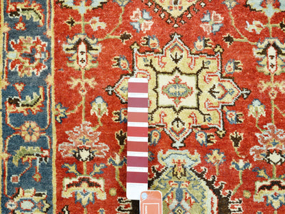 Red 2'6" x 15'10" Traditional Hand knotted Wool Rug - Sku: O062165