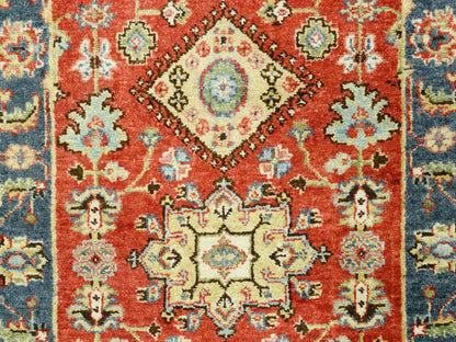 Red 2'6" x 15'10" Traditional Hand knotted Wool Rug - Sku: O062165
