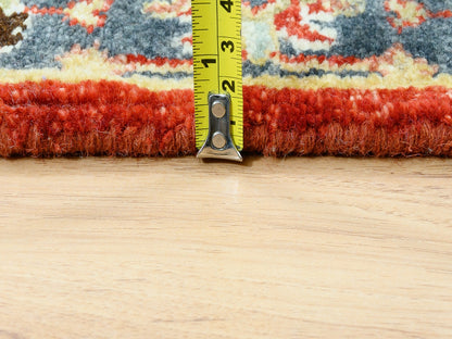 Red 2'6" x 15'10" Traditional Hand knotted Wool Rug - Sku: O062165