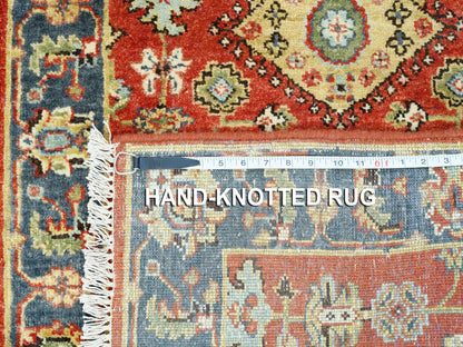 Red 2'6" x 15'10" Traditional Hand knotted Wool Rug - Sku: O062165
