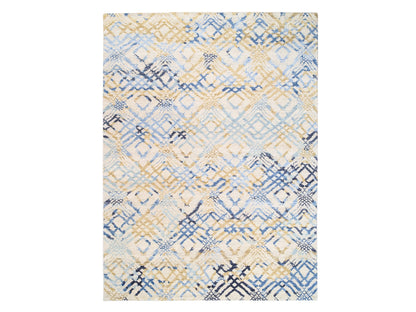 Ivory 9'0" x 12'0" Tribal Hand knotted Wool Rug - Sku: O062219