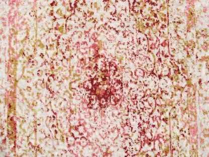 Pink 3'0" x 5'0" Modern / Contemporary Hand knotted Wool/Silk Rug - Sku: O062371
