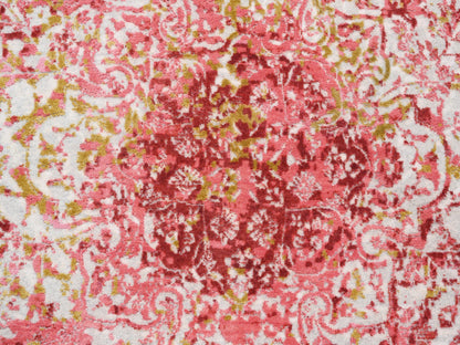 Pink 9'1" x 12'0" Modern / Contemporary Hand knotted Wool/Silk Rug - Sku: O062373