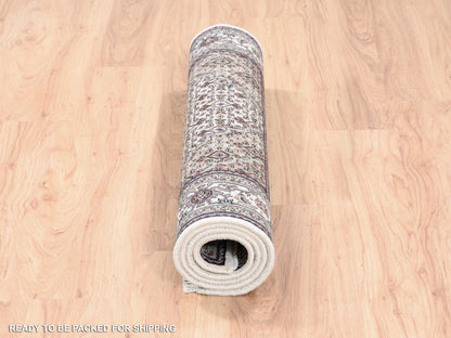 Ivory 3'8" x 6'0" Fine Oriental Hand knotted Wool Rug - Sku: O062489