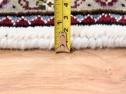 Ivory 3'8" x 6'0" Fine Oriental Hand knotted Wool Rug - Sku: O062489
