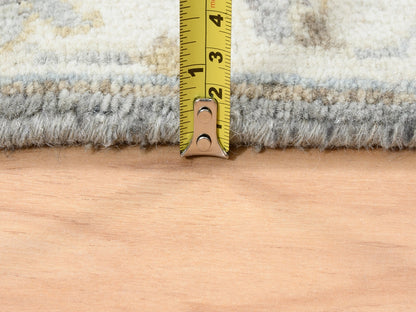 Grey 2'8" x 17'10" Traditional Hand knotted Wool Rug - Sku: O062646