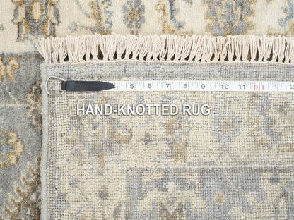 Grey 2'8" x 17'10" Traditional Hand knotted Wool Rug - Sku: O062646