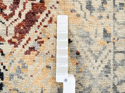 Tribal & Geometric hand-knotted wool rug in Black, 8'1" x 10'1" — SKU O062649 (view 8)