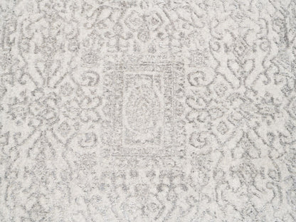 Modern / Contemporary hand-knotted wool/art silk rug in Beige, 11'10" x 14'9" — SKU O062836 (view 8)