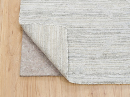 Grey 9'0" x 12'0" Modern / Contemporary Hand knotted Wool Rug - Sku: O062890