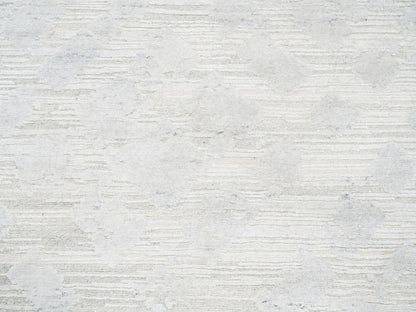 Grey 9'10" x 10'0" Modern / Contemporary Hand knotted Wool Rug - Sku: O062924