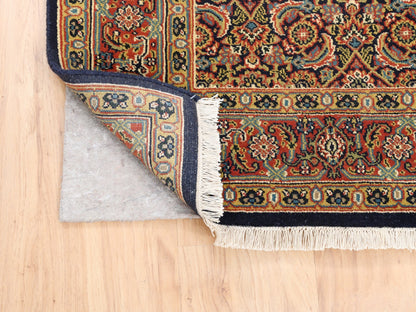 Herati Fine Oriental hand-knotted wool rug in Black & Red, 4'2" x 6'3" — SKU O062978 (view 3)
