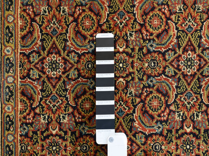 Herati Fine Oriental hand-knotted wool rug in Black & Red, 4'2" x 6'3" — SKU O062978 (view 4)