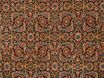 Herati Fine Oriental hand-knotted wool rug in Black & Red, 4'2" x 6'3" — SKU O062978 (view 5)