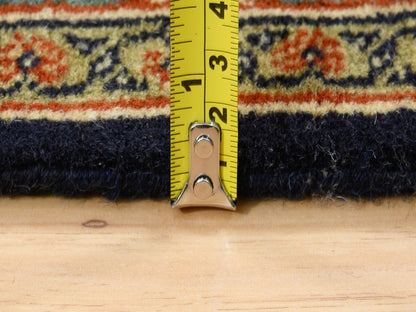 Herati Fine Oriental hand-knotted wool rug in Black & Red, 3'1" x 5'2" — SKU O062979 (view 7)
