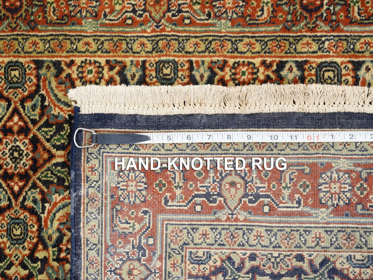 Herati Fine Oriental hand-knotted wool rug in Black & Red, 3'1" x 5'2" — SKU O062979 (view 8)
