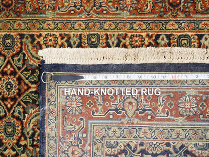 Herati Fine Oriental hand-knotted wool rug in Black & Red, 3'1" x 5'2" — SKU O062979 (view 8)