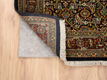 Herati Fine Oriental hand-knotted wool rug in Black & Red, 3'2" x 5' — SKU O062980 (view 3)