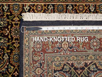 Herati Fine Oriental hand-knotted wool rug in Black & Red, 3'2" x 5' — SKU O062980 (view 8)