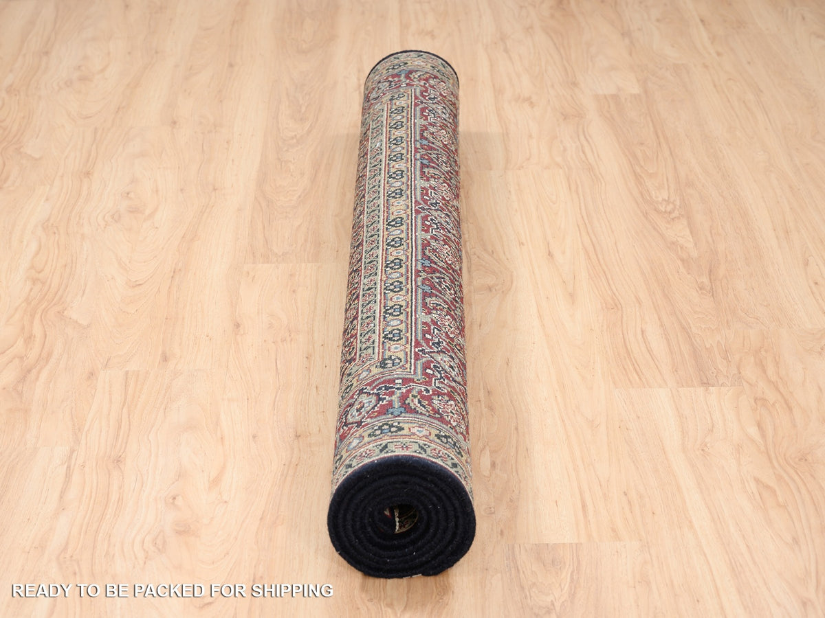 Herati Fine Oriental hand-knotted wool rug in Black & Red, 5'2" x 7'4" — SKU O062995 (view 6)