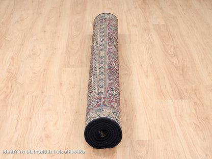 Herati Fine Oriental hand-knotted wool rug in Black & Red, 5'2" x 7'4" — SKU O062995 (view 6)