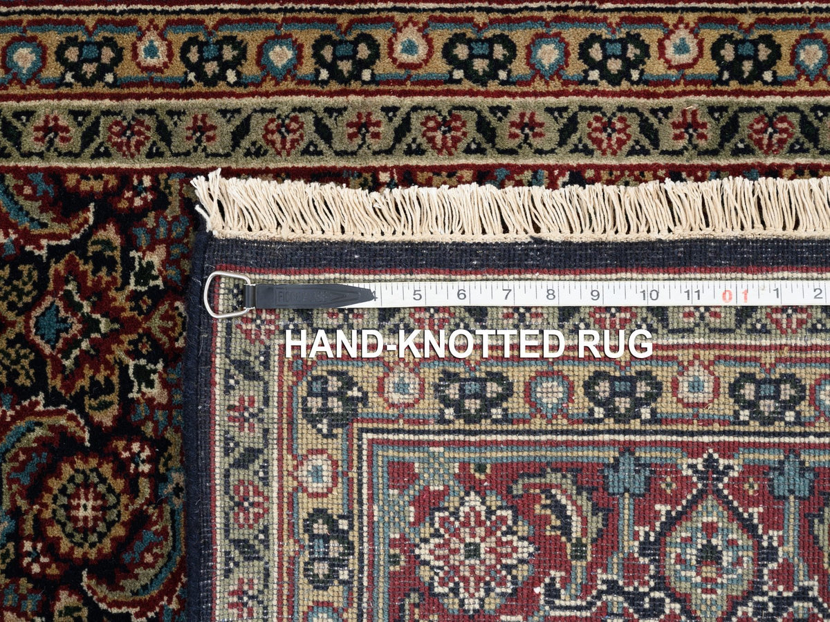 Herati Fine Oriental hand-knotted wool rug in Black & Red, 5'2" x 7'4" — SKU O062995 (view 8)