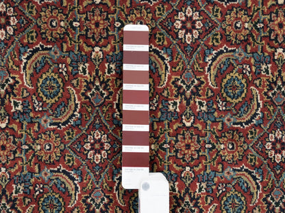 Red 4'0" x 6'3" Traditional Hand knotted Wool Rug - Sku: O062997