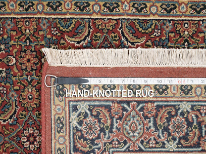 Red 4'0" x 6'3" Traditional Hand knotted Wool Rug - Sku: O062997