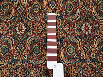 Red 4'1" x 6'1" Traditional Hand knotted Wool Rug - Sku: O062998