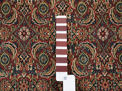 Red 4'1" x 6'2" Traditional Hand knotted Wool Rug - Sku: O062999