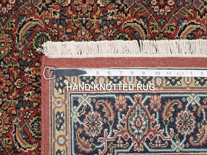 Red 4'1" x 6'2" Traditional Hand knotted Wool Rug - Sku: O062999