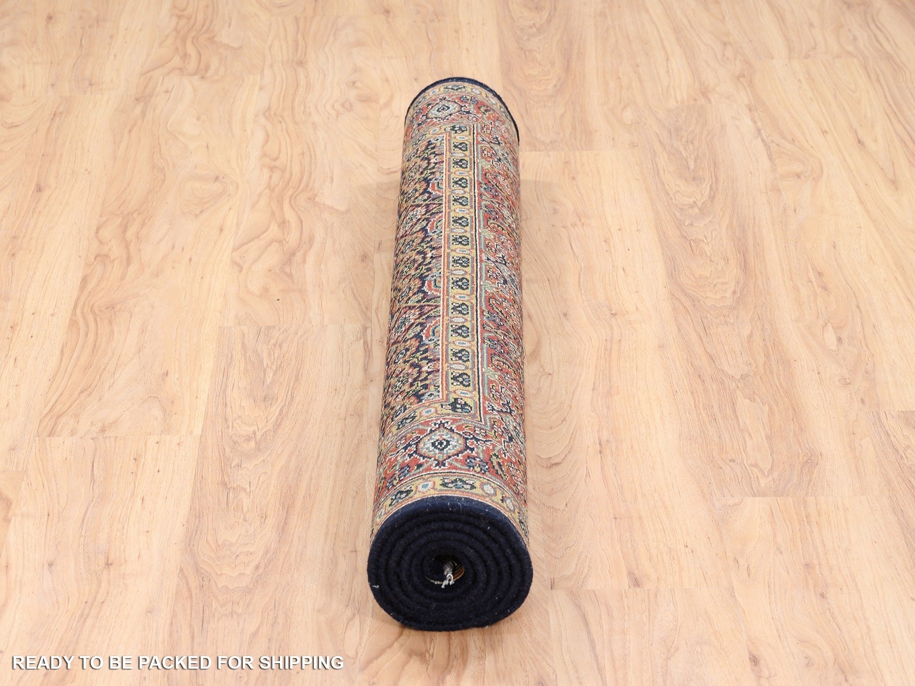 Herati Fine Oriental hand-knotted wool rug in Black & Red, 4' x 6'2" — SKU O063000 (view 6)