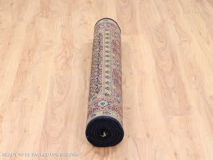 Herati Fine Oriental hand-knotted wool rug in Black & Red, 4' x 6'2" — SKU O063000 (view 6)