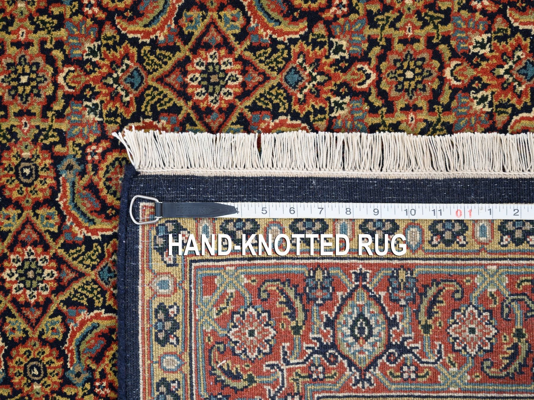 Herati Fine Oriental hand-knotted wool rug in Black & Red, 4' x 6'2" — SKU O063000 (view 8)