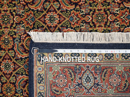 Herati Fine Oriental hand-knotted wool rug in Black & Red, 4' x 6'2" — SKU O063000 (view 8)