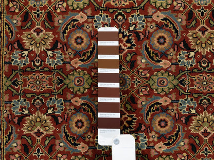 Red 2'7" x 4'0" Traditional Hand knotted Wool Rug - Sku: O063003
