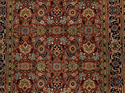 Red 2'7" x 4'0" Traditional Hand knotted Wool Rug - Sku: O063003
