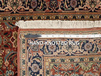 Red 2'7" x 4'0" Traditional Hand knotted Wool Rug - Sku: O063003