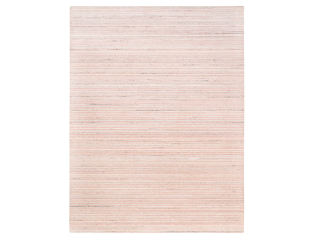 Modern / Contemporary hand-knotted wool rug in Red, 9'1" x 12' — SKU O063038