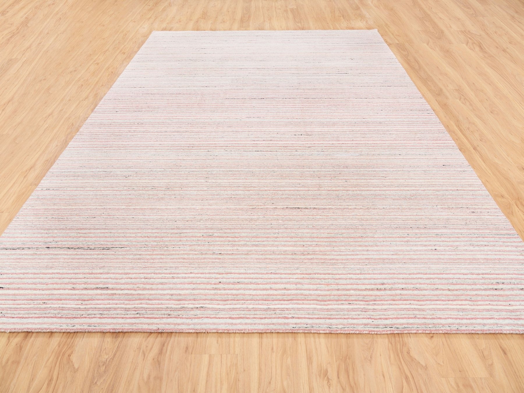 Modern / Contemporary hand-knotted wool rug in Red, 9'1" x 12' — SKU O063038 (view 2)