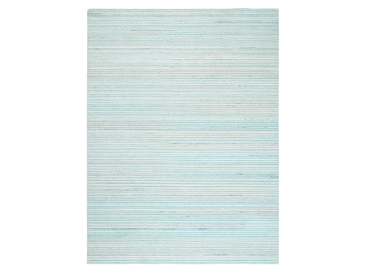 Modern / Contemporary hand-knotted wool rug in Green, 9'1" x 12' — SKU O063043