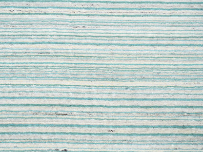 Modern / Contemporary hand-knotted wool rug in Green, 9'1" x 12' — SKU O063043 (view 8)