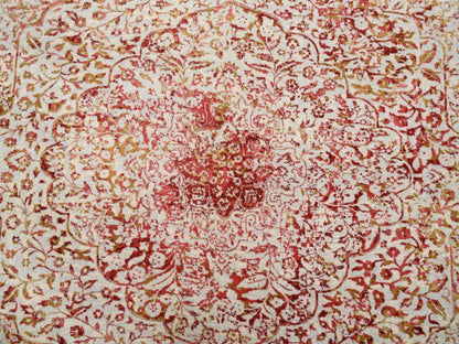 Pink 10'1" x 10'0" Modern / Contemporary Hand knotted Wool/Silk Rug - Sku: O063253
